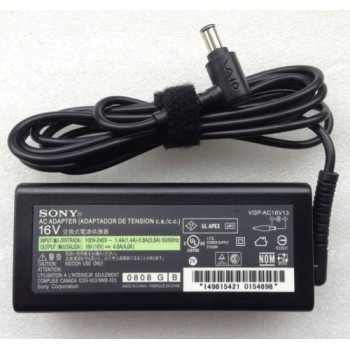 Original 64W Sony PCGA-AC16V8 PCGA-AC51 AC Adapter Charger Power Cord